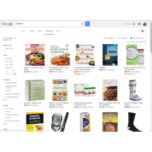 Google Shopping Listing
